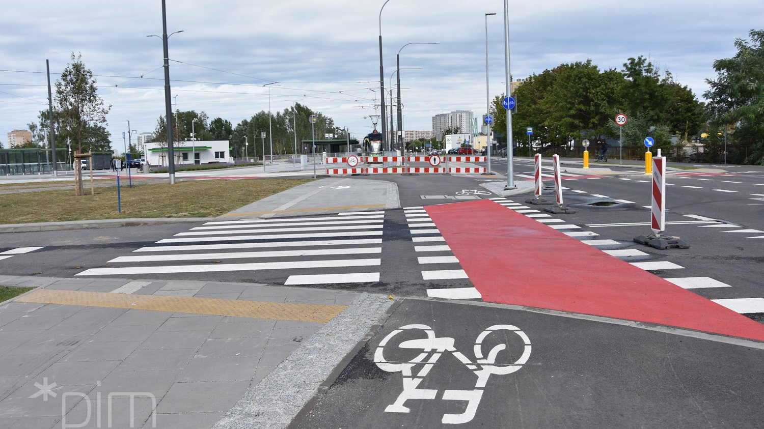 Droga rowerowa w rejonie pętli przy ul. Unii Lubelskiej, fot. Poznańskie Inwestycje Miejskie