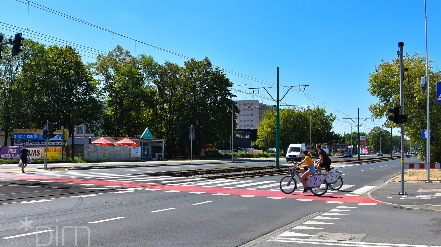 Droga rowerowa przy ul. Grunwaldzkiej, Fot. Poznańskie Inwestycje Miejskie