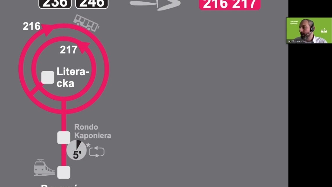 Linie nocne: Literacka (projekt) fot. ZTM