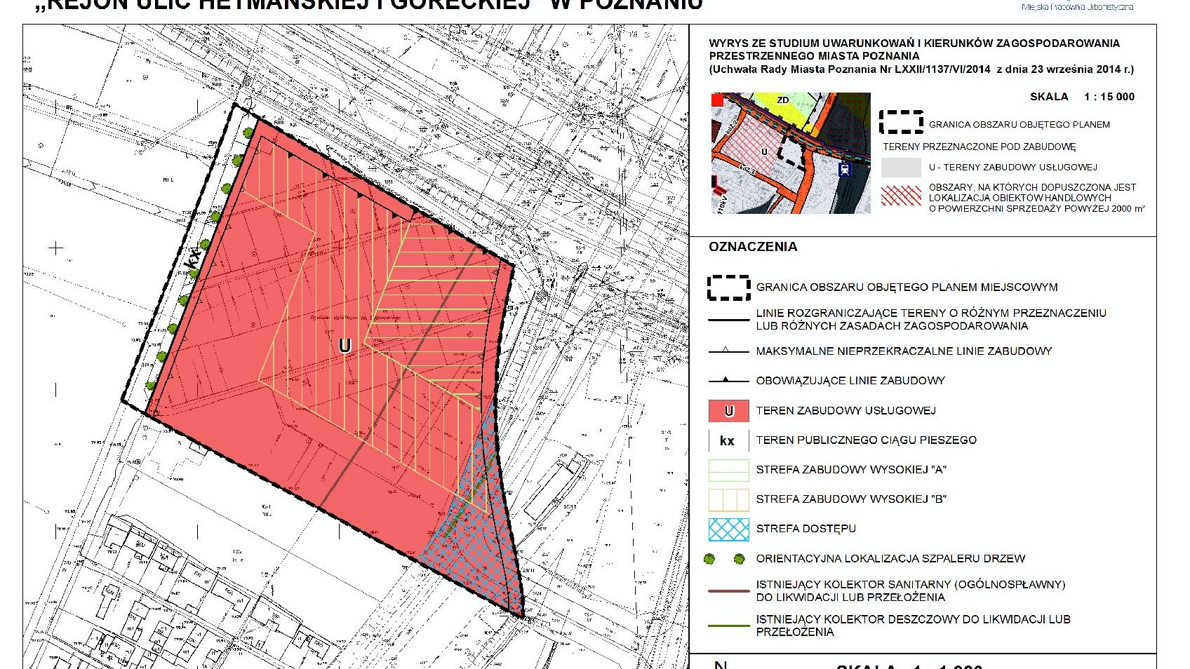Zabudowa w rej. Hetmańskiej/Góreckiej, fot. MPU