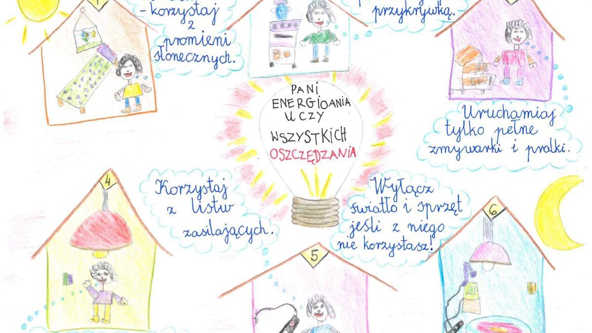 Praca nagrodzona w konkursie "Energicznie działamy - energię oszczędzamy!", fot. UMP