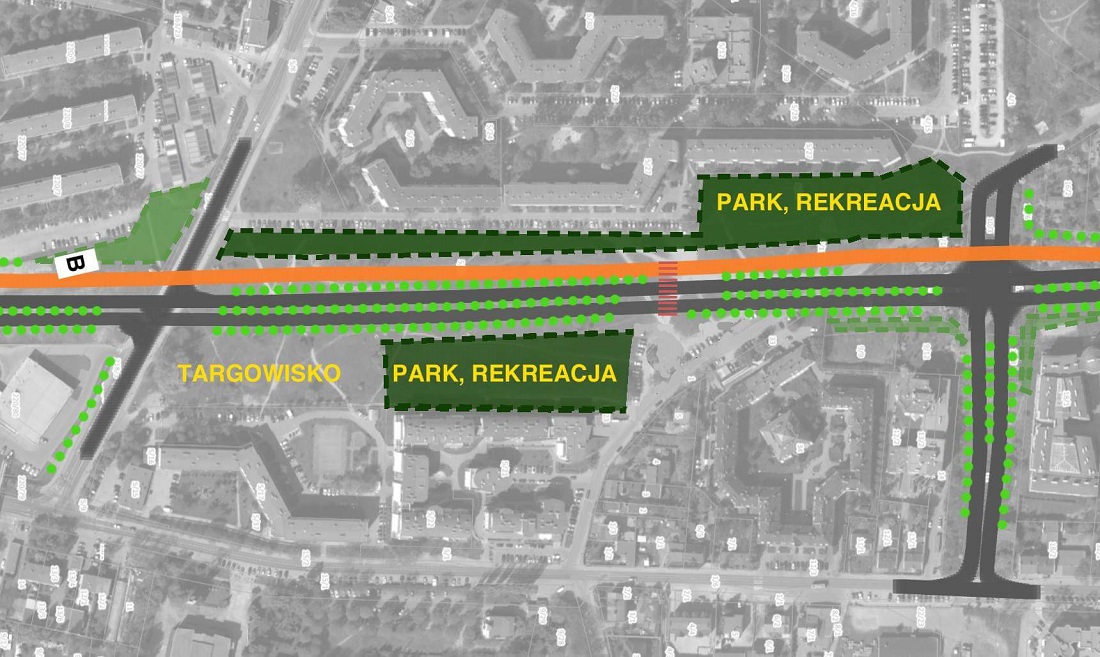 Proponowana lokalizacja parku w Naramowicach - grafika artykułu