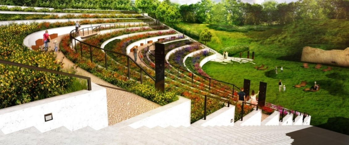 Wizualizacja ogrodu miododajnego na Cytadeli, fot. ZZM - grafika artykułu