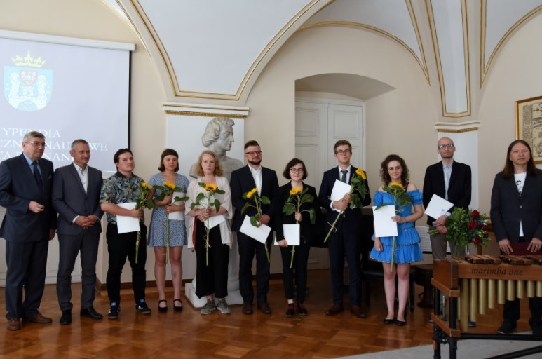 Wręczenie stypendiów dla młodych twórców w 2019 r., fot. Urząd Miasta Poznania - grafika artykułu
