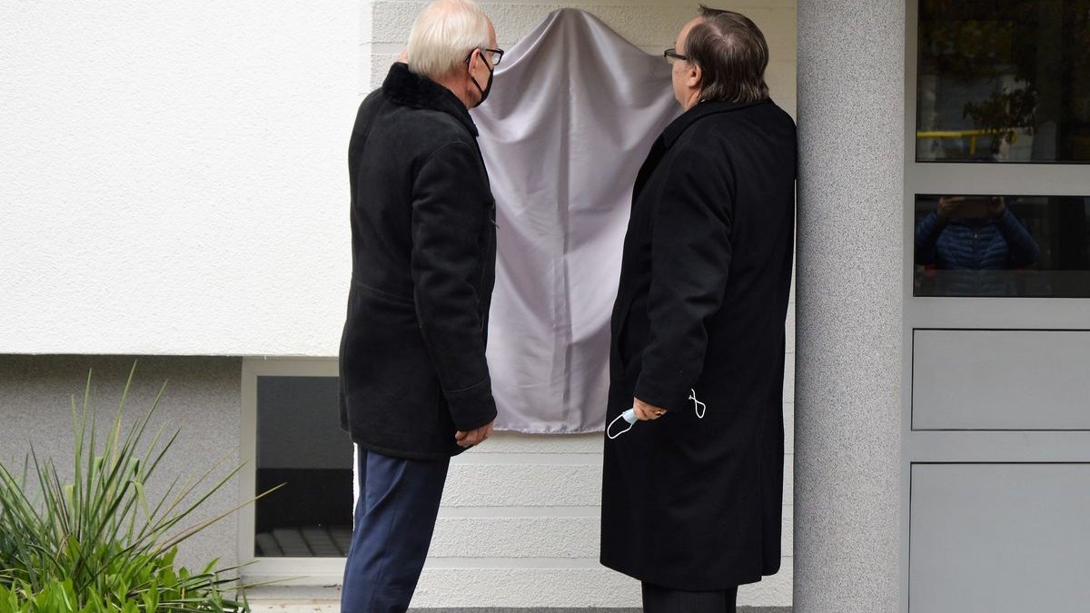 Odsłonięcie tablicy Olgi Sawickiej, fot. Małgorzata Melinger