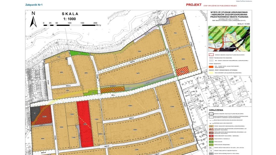 Rejon ul. Majakowskiego, projekt MPZP , fot. MPU