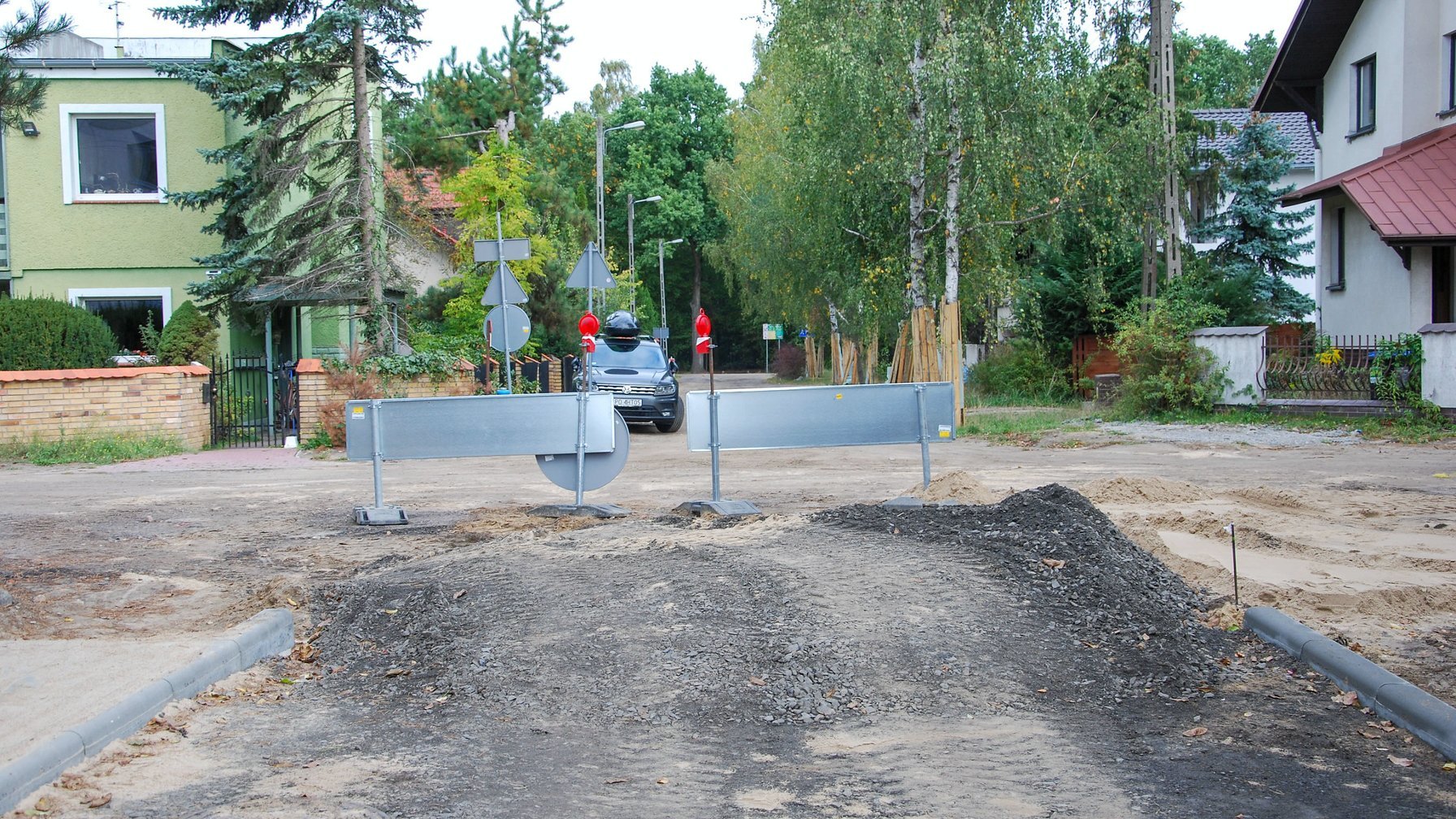 Zabezpieczenia drzew w czasie prac na ul. Elbląskiej, fot. PIM