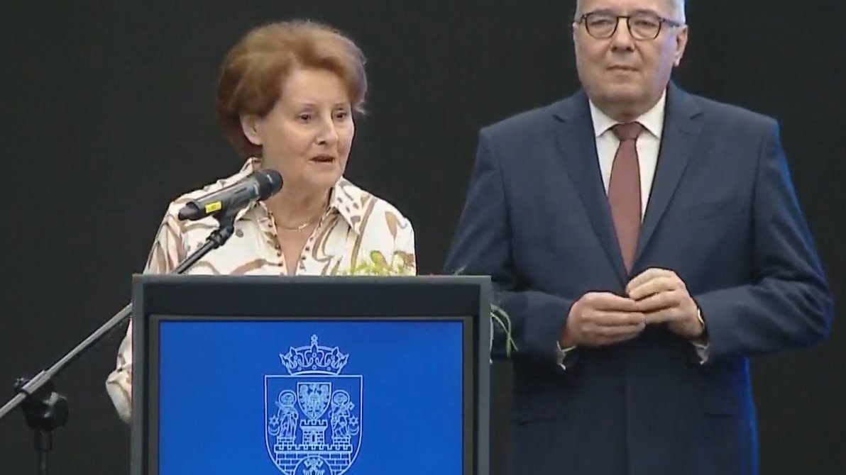 Sławomira Wronkowska-Jaśkiewicz, zaslużona dla Miasta Poznania, fot. RMP