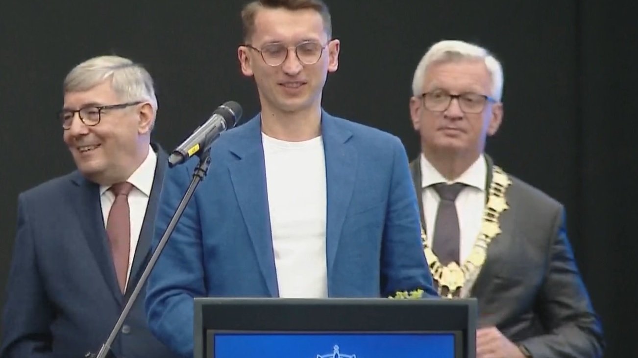 dr hab. Michał Bogdziewicz, laureat Nagrody Naukowej Miasta Poznania, fot. RMP