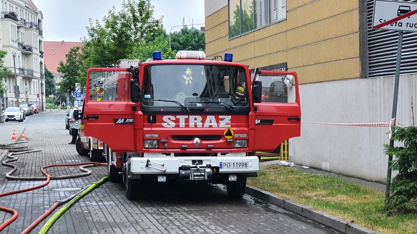 Działania straży pożarnej w czasie nawałnicy z 22 czerwca 2021, Fot. OSP Głuszyna