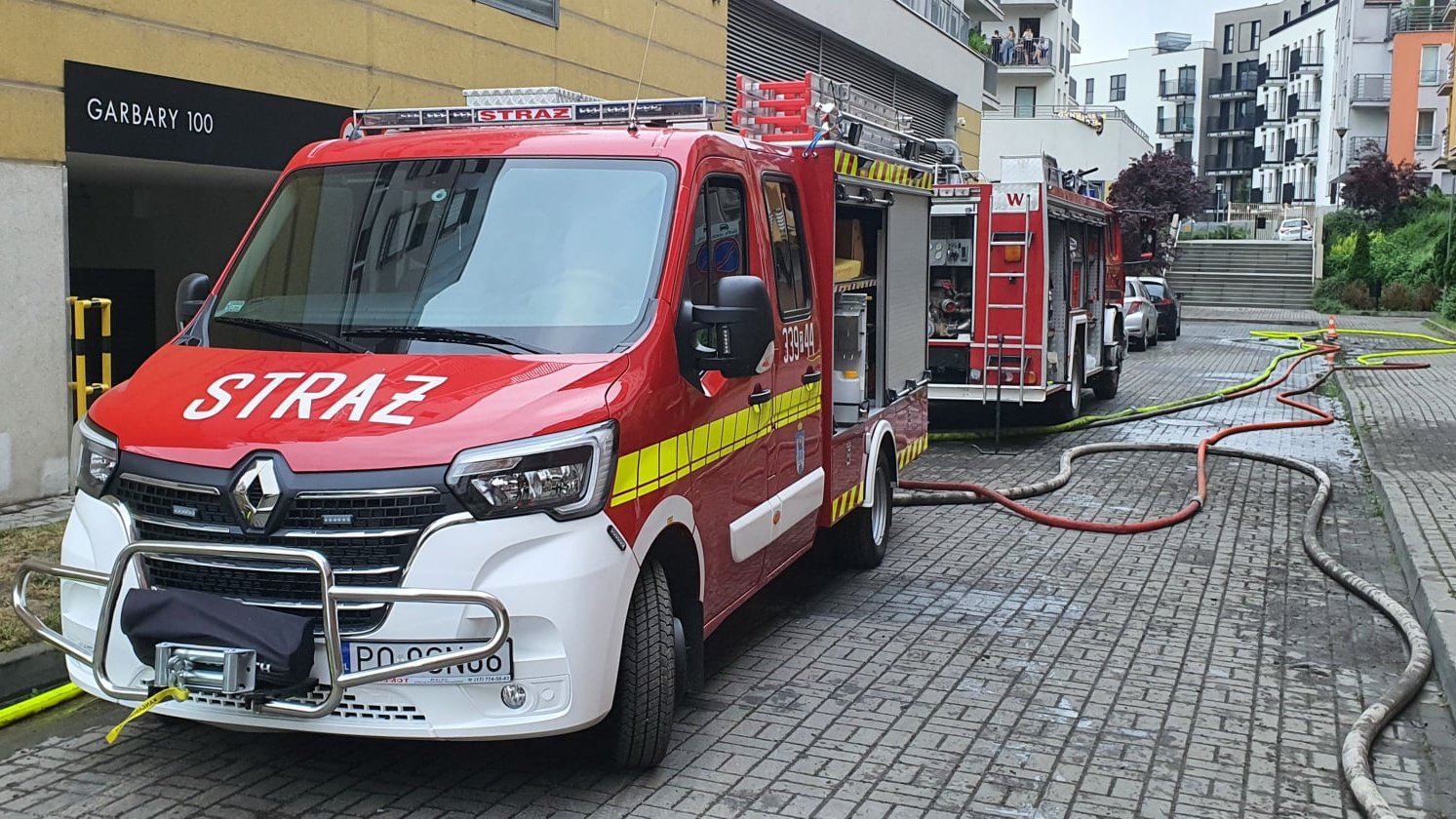 Działania straży pożarnej w czasie nawałnicy z 22 czerwca 2021, Fot. OSP Głuszyna