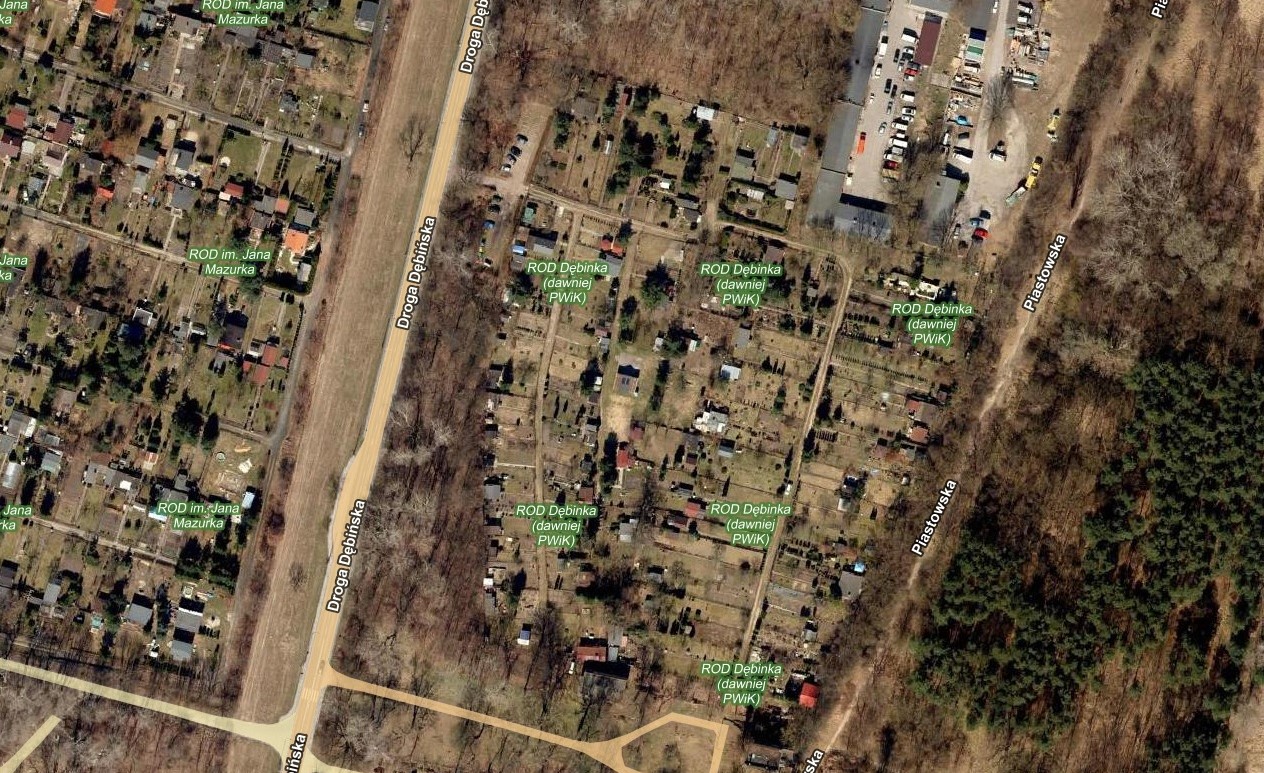 Fragment mapy miejskiej, źródło ZGiKM GEOPOZ - grafika artykułu