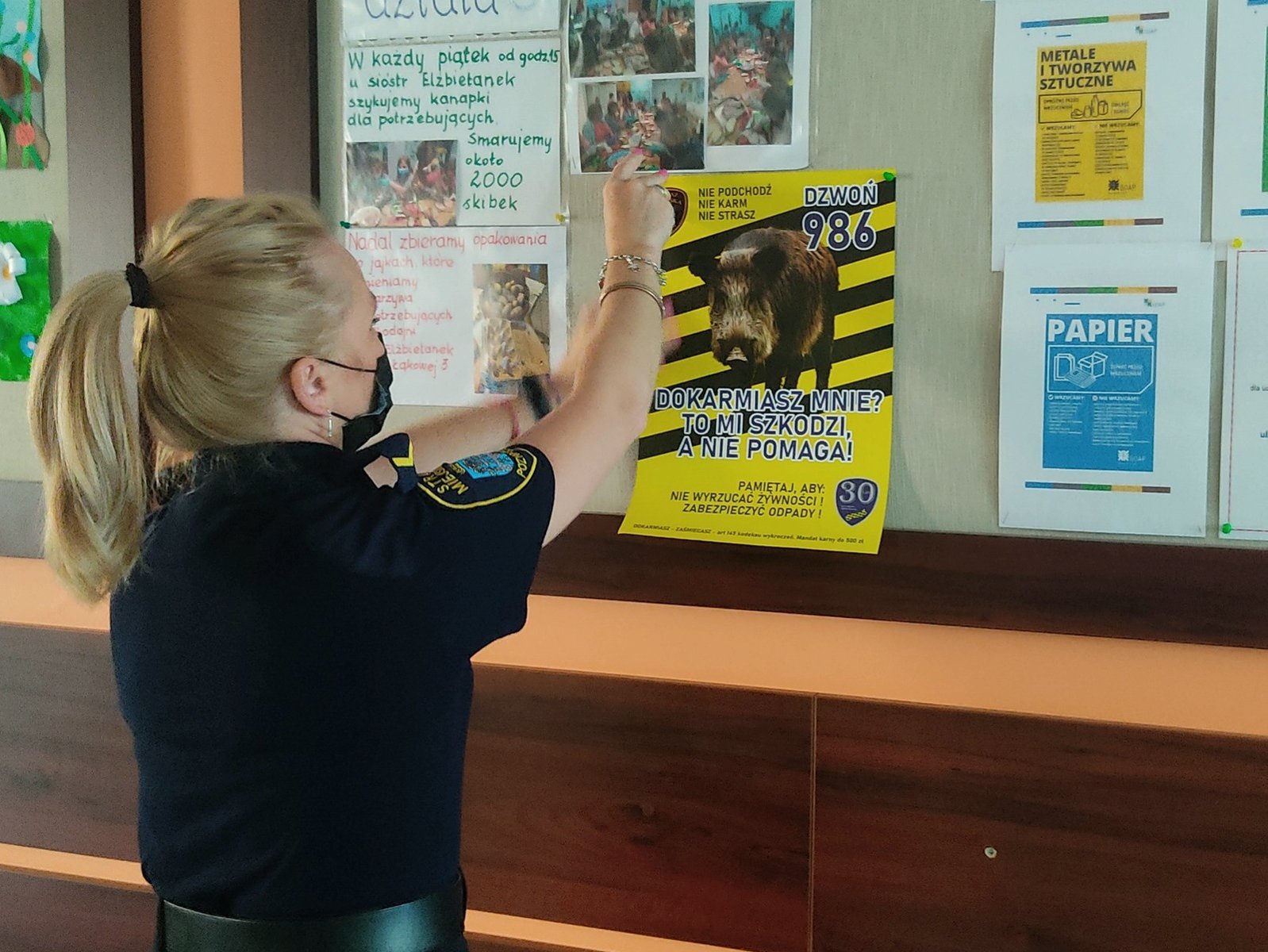 Organizaczanie populacji dzików w mieście, fot. Straż Miejska - grafika artykułu