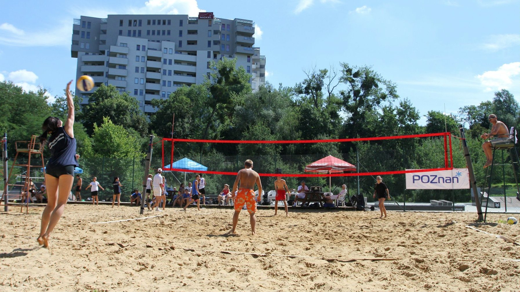 Boiska do siatkówki plażowej na obiekcie POSiR-Rataje, fot POSiR