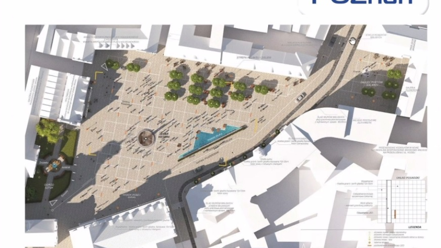 Plac Kolegiacki, zmiana przebiegu drogi gminnej, fot. UMP