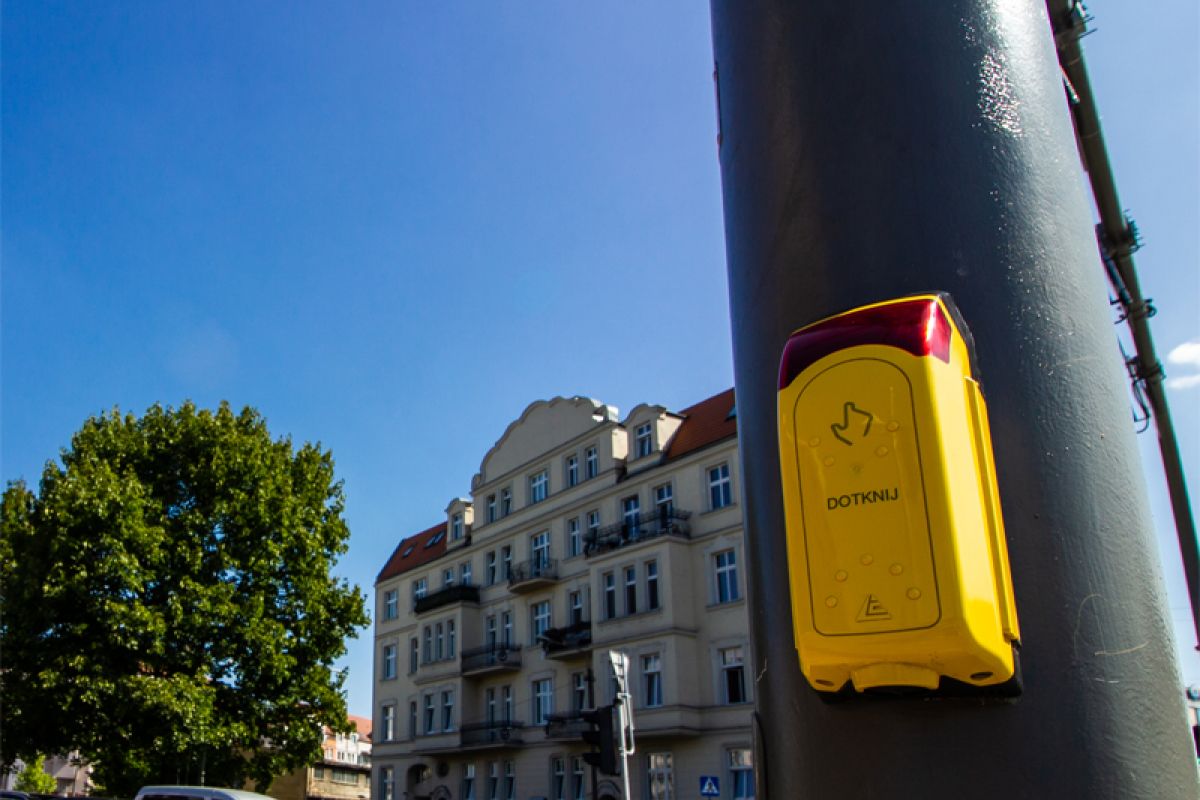 Przycisk zmiany świateł, fot. ZDM - grafika artykułu