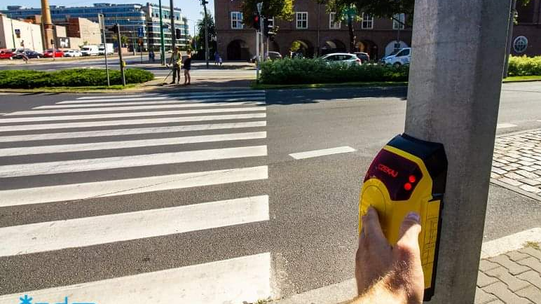 Przycisk zmiany świateł, fot. ZDM