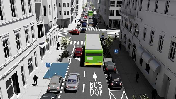 Wizualizacja zmian na ul. Garbary, fot. ZDM