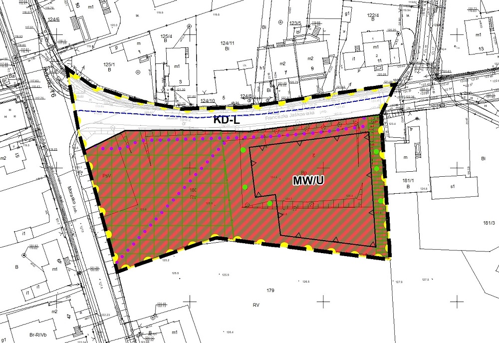 Obszar mpzp "Morasko - Radojewo - Umultowo" dla terenu w rejonie ulic Morasko i F. Jaśkowiaka w Poznaniu. - grafika artykułu