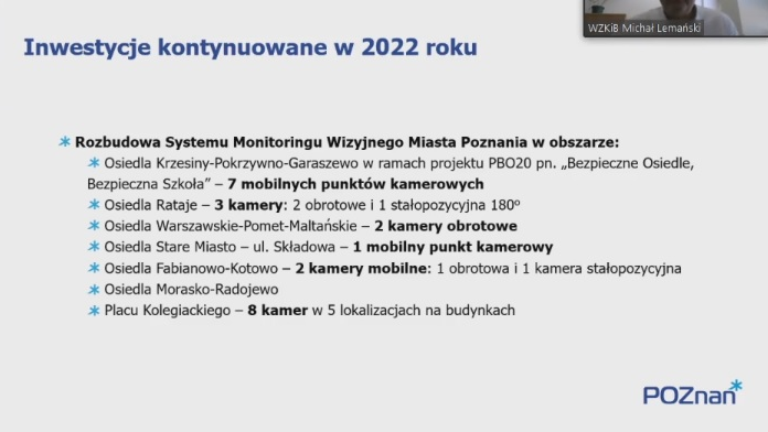 Plan rozbudowy systemu monitoringu w mieście, fot. WZKiB