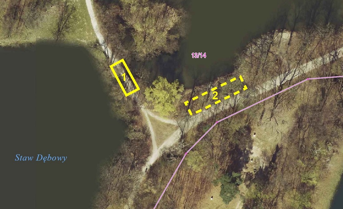 Opracowanie: na podstawie zdjęć lotniczych z 2020 r., ZGiKM GEOPOZ kwiecień 2022 r. (załącznik do projektu uchwały) - grafika artykułu