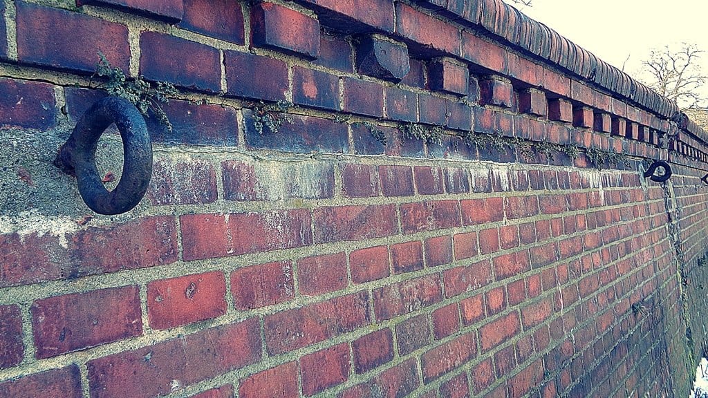 Mur jest pozostałością umocnień przeciwpowodziowych w starym korycie Warty - grafika artykułu