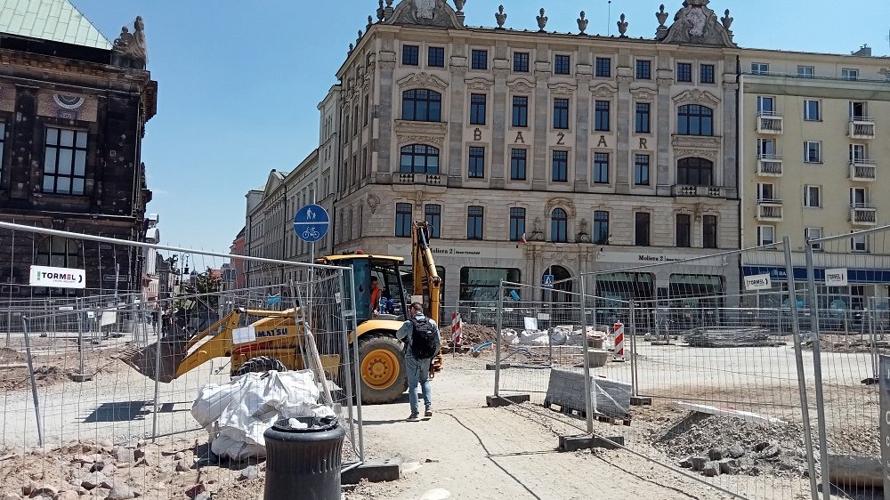 Remont w centrum Poznania