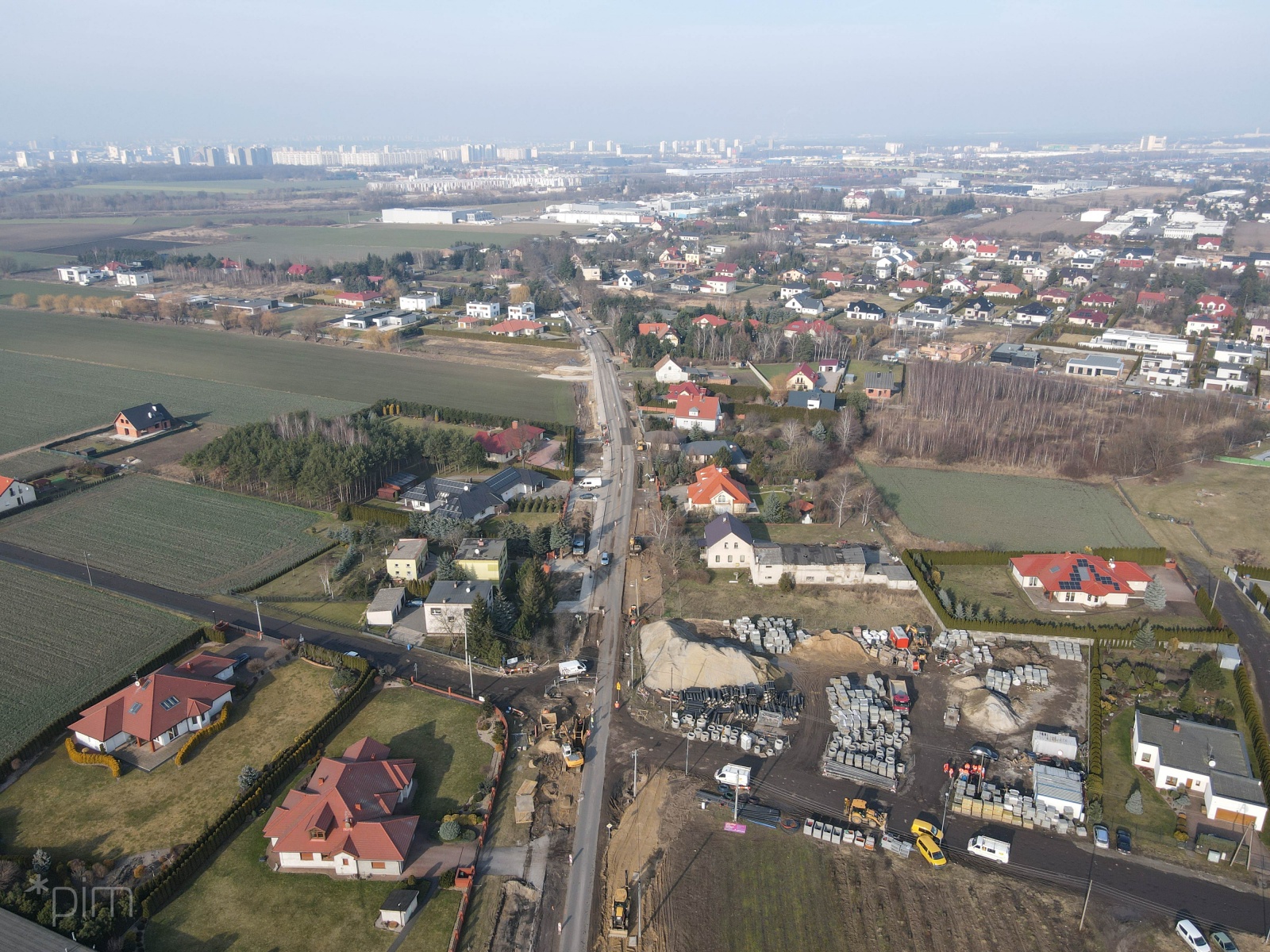 Widok Pokrzywna-Garaszewa z lotu ptaka - grafika artykułu