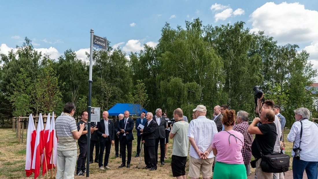 Uroczystość otwarcia parku im. Alberta Camusa, fot. Jan Ziarnicki (UMP)