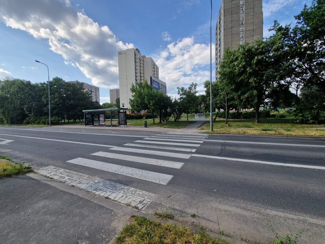 Radny Marek Sternalski złożył interpelację w sprawie bezpieczeństwa pieszych na przejściu przy ul. Kurlandzkiej, fot. załącznik do interpelacji - grafika artykułu