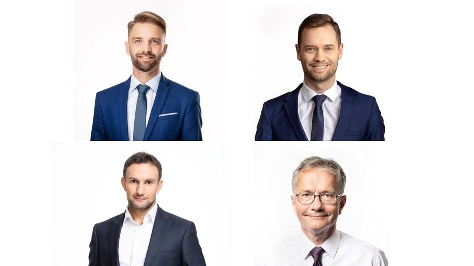 Radni: Bartłomiej Ignaszewski, Tomasz Wierzbicki, Tomasz Lewandowski i Zbigniew Czerwiński