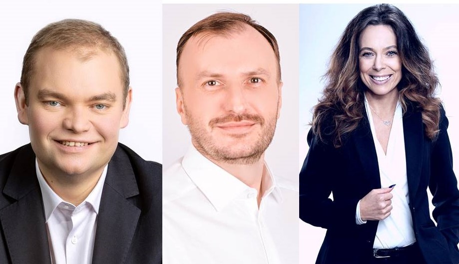 Prezydium Komisji Bezpieczeństwa i Porządku Publicznego: w środku przewodniczący Przemysław Plewiński, z lewej wiceprzewodniczący Wojciech Chudy, z parwej wiceprzewodnicząca Monika Danelska - grafika artykułu