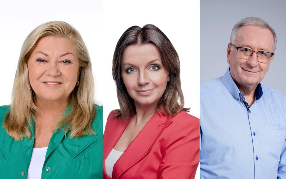 Prezydium Komisji Mieszkaniowej: w środku przewodnicząca Małgorzata Woźniak, z lewej wiceprzewodnicząca Halina Owsianna, z prawej wiceprzewodniczący Wojciech Kręglewski - grafika artykułu