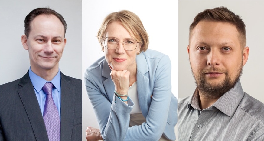 Prezydium Komisji Budżetu, Finansów, Przedsiębiorczości i Nadzoru Właścicielskiego: w środku przewodnicząca Małgorzata Dudzic-Biskupska, z lewej wiceprzewodniczący Paweł Matuszak, z prawej wiceprzewodniczący Marcin Ruta - grafika artykułu