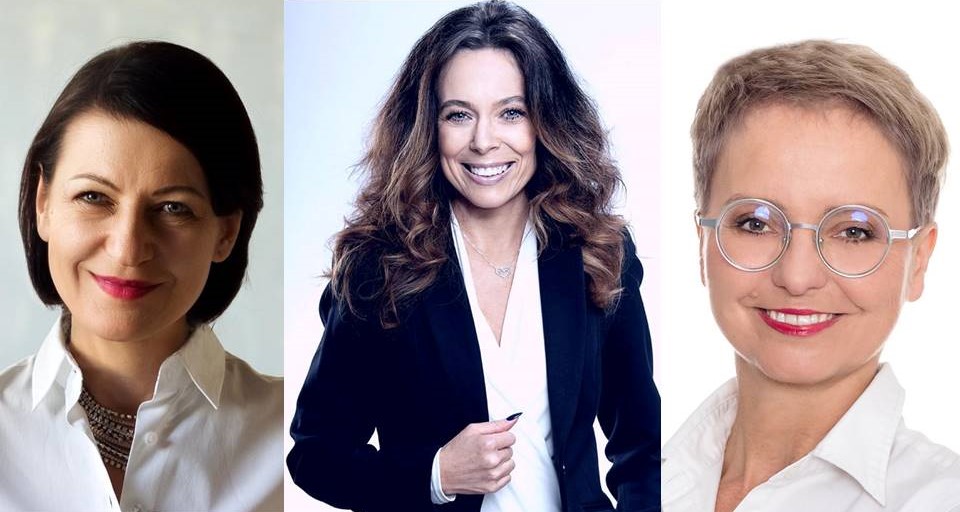 Prezydium Komisji Rewitalizacji i Inicjatyw Lokalnych: w środku przewodnicząca Monika Danelska, z lewej Marta Mazurek, z prawej Dorota Bonk-Hammermeister - grafika artykułu