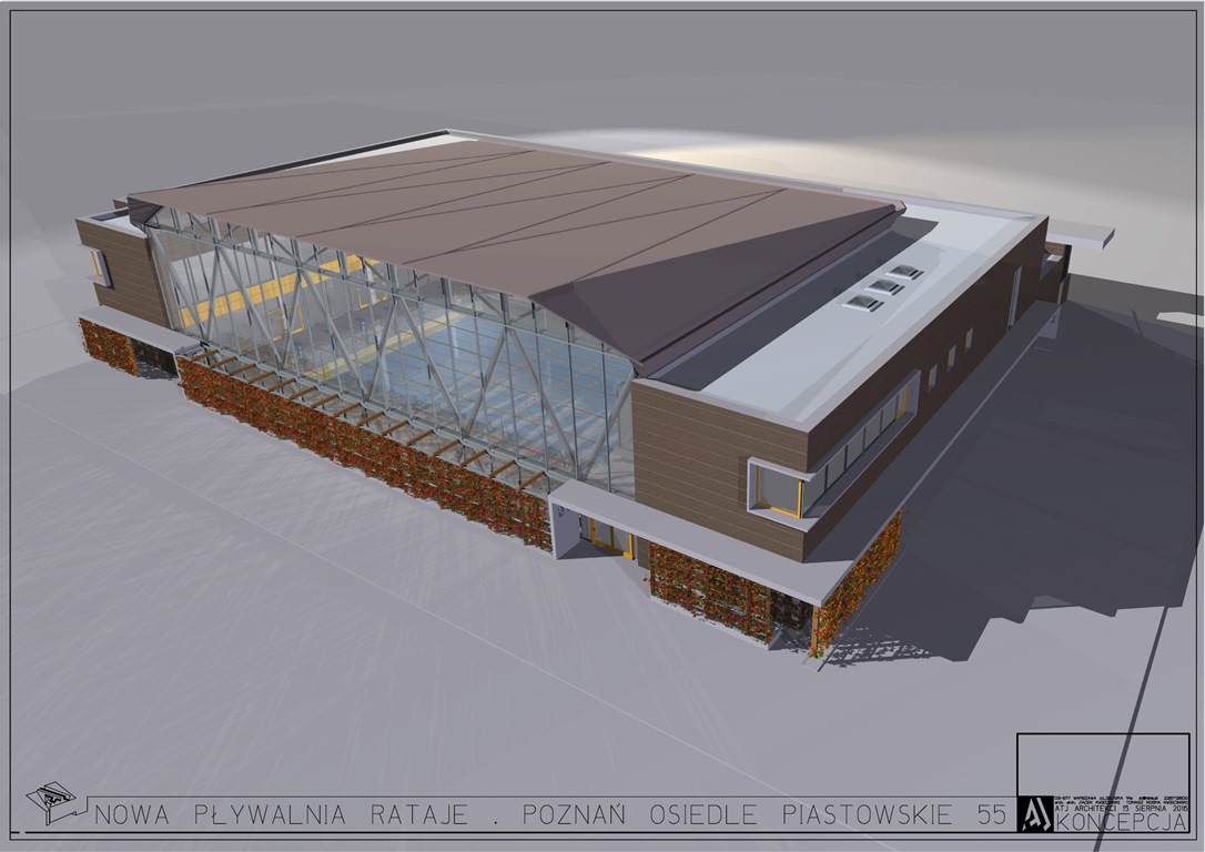 Projekt przebudowy basenu na os. Piastowskim Fot. POSiR - grafika artykułu