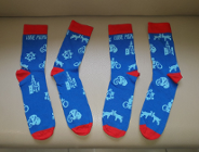 Poznańskie ikony na skarpetkach