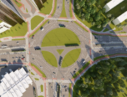 Rondo Rataje - nasadzenia kompensacyjne