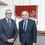 Na zdjęciu: Stanisław Matuszczak i Jarosław Łuczak (kurator wystawy), fot. S. Obst
