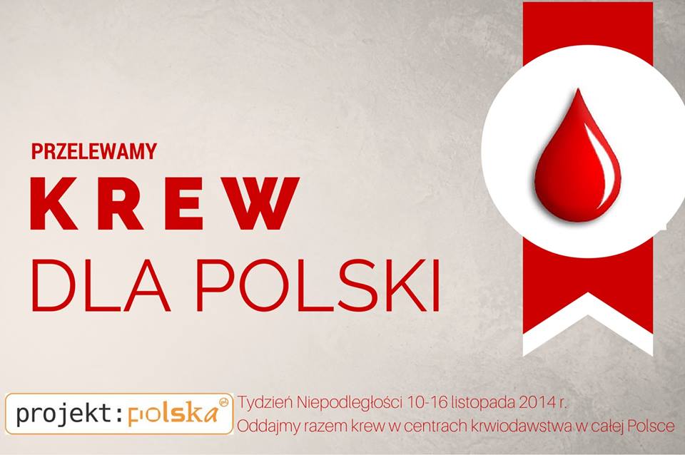 Ogólnopolska akcja "Przelewamy krew dla Polski" - grafika artykułu