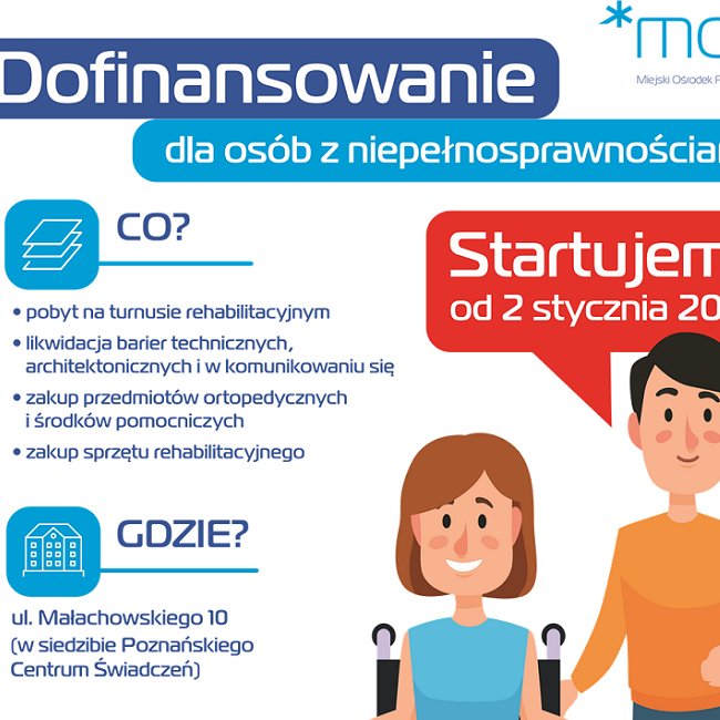 Dofinansowanie dla osób z niepełnosprawnościami