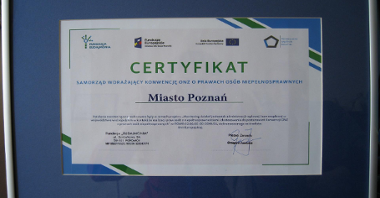 Certyfikat dla Poznania