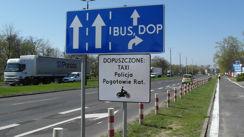 Buspas na ul. Warszawskiej