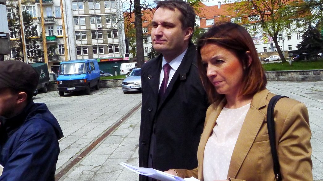 Mariusz Wiśniewski, z-ca prezydenta Poznania, radna PO Małgorzata Woźniak