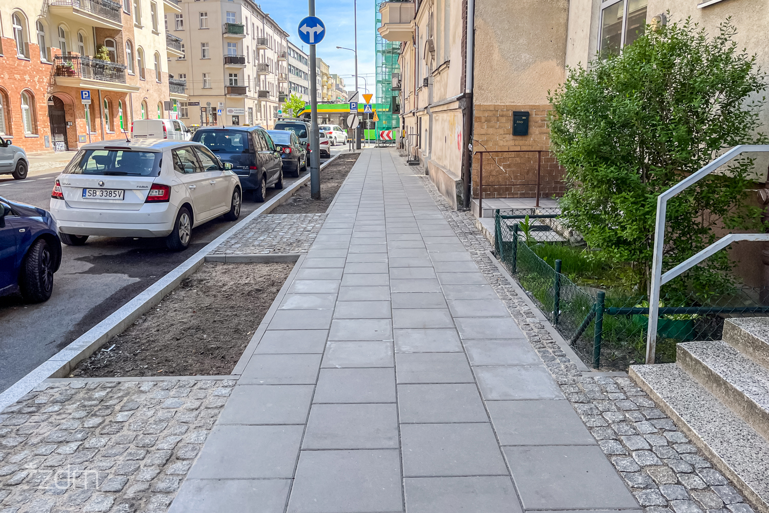 Każdego roku Zarząd Dróg Miejskich remontuje kilkadziesiąt tysięcy metrów kwadratowych chodników fot. ZDM Nowy chodnik przy ul. Fabrycznej