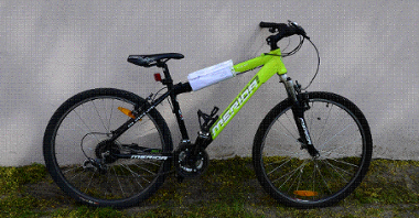 Nr 19: rower marki Merida, typu MTB, rozmiar kół 26". Cena wywoławcza: 300 zł.