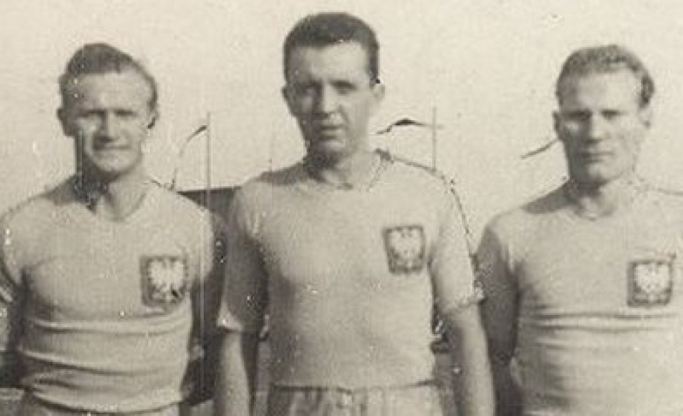 Tercet A-B-C, od lewej: Teodor Anioła, Henryk Czapczyk, Edmund Białas. Źródło: www.lechpoznan.pl - grafika artykułu