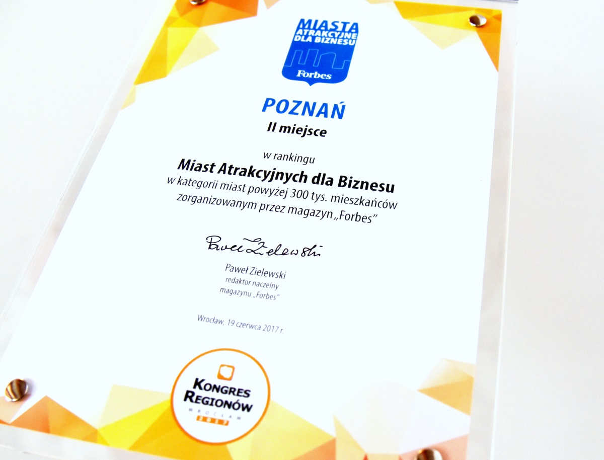 Poznań zdobył II miejsce w rankingu miast atrakcyjnych dla biznesu - grafika artykułu