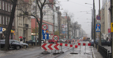 Od poniedziałku, 20 listopada, tramwaje wrócą na ul. Dąbrowskiego fot. ZTM