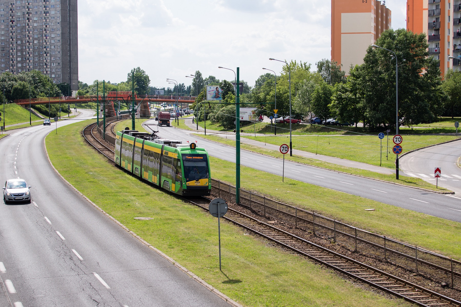 W czasie wyłączenia trasy kórnickiej tramwaje na Franowo pojadą objazdem przez Górny Taras Rataj - grafika artykułu